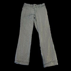 White striped dickies